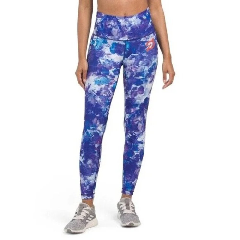 Peloton Activewear Women's Leggings Size Medium M High Waist Color Blue Moves
